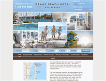 Tablet Screenshot of grandbeachhotelbayharbor.com